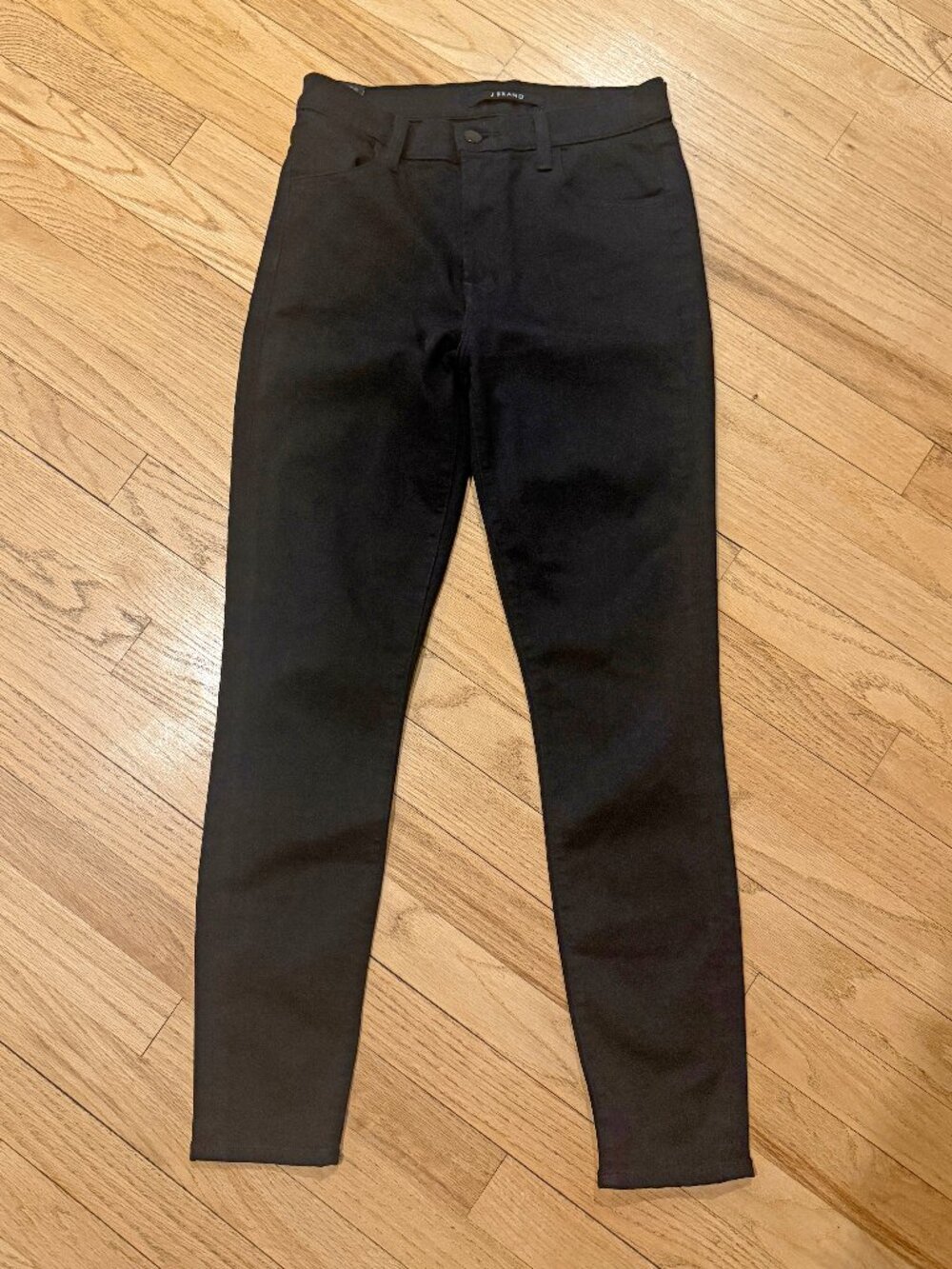 J Brand Alana High Rise Skinny Jeans Seriously Black Size 27